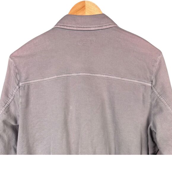 J. Jill‎ Chore Style Jacket Womens Button Up Utility Sun Faded Medium Purple Y2K - Picture 3 of 11